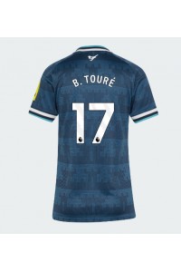 Newcastle United Bazoumana Toure #17 Jalkapallovaatteet Naisten Vieraspaita 2026-27 Lyhythihainen